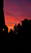 Beautiful streak of colours at dawn