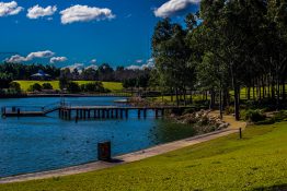 Beautiful Lake at Sydney Olympic Park, Australia