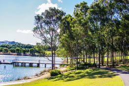 Beautiful Lake at Sydney Olympic Park, Australia