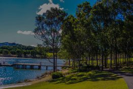 Beautiful Lake at Sydney Olympic Park, Australia