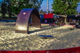 Kids park with play equipment