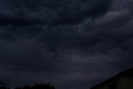 Stormy clouds forming just before unleashing of wild weather