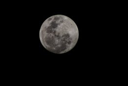 Full moon on a clear night