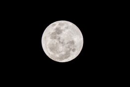 Full moon on a clear night