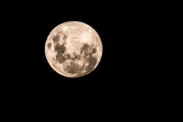 Full moon on a clear night