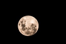 Full moon on a clear night