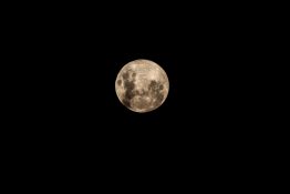 Full moon on a clear night