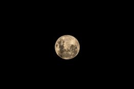 Full moon on a clear night