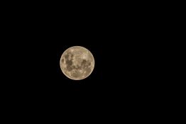 Full moon on a clear night