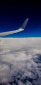 Beautiful view of clouds from a planes window