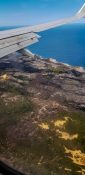 Beautiful view from a planes window