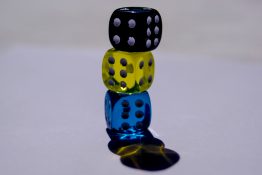 Stacked dices