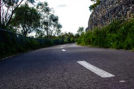 Tar sealed two lane road