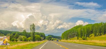 Driving from Wellington to Auckland in New Zealand