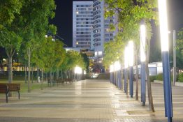 walking path going past the Cathy freeman park at Sydney Olympic Park , Australia